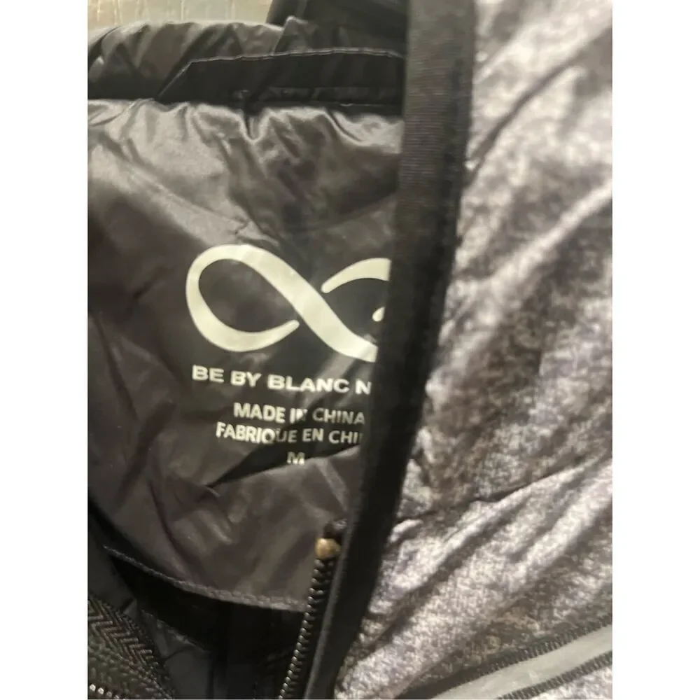 blanc noir Women's Grey and black soft jacket  size S winter fall ski hiking jac - Picture 3 of 3